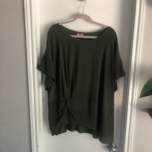 Olive green top